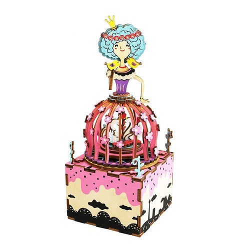 DIY Windup Assembled Model Wooden Car Interior Wedding return gift Music Box
