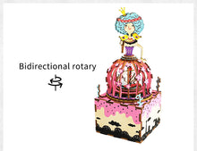 Load image into Gallery viewer, DIY Wedding Souvenirs Wooden Restaurant Decoration Christmas Music Box Merry-go-round