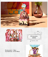 Load image into Gallery viewer, DIY Wedding Souvenirs Wooden Restaurant Decoration Christmas Music Box Merry-go-round