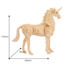 Load image into Gallery viewer, DIY Wooden  Unicorn