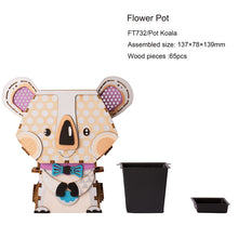 Load image into Gallery viewer, ILikeBuilding Stylish Wooden Koala Flower Pot