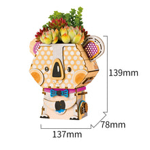 Load image into Gallery viewer, ILikeBuilding Stylish Wooden Koala Flower Pot