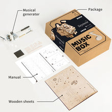 Load image into Gallery viewer, DIY Movement Wooden dogs Model Music Box