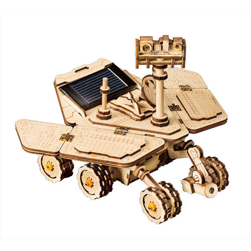 Moveable Spirit Rover Solar Energy Wooden Model Building Kit