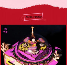Load image into Gallery viewer, Limited Edition Colorful  Robot Model Building Kit Wooden Steampunk Music Box