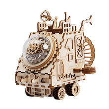 Load image into Gallery viewer, Steampunk DIY Submarine Brain Training Music Box
