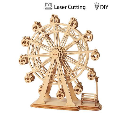 DIY Wooden Ferris Wheel Puzzle