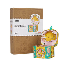 Load image into Gallery viewer, DIY 3D Rotatable Dancing Ballerma Wooden Puzzle Game Assembly Music Box