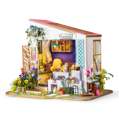 DIY Lily's Porch with Furniture Children Adult Miniature Wooden Doll House Model Building Kits Dollhouse