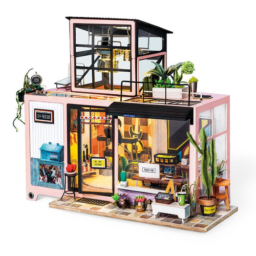 DIY Kevin's Studio with Furniture Children Adult Miniature Wooden Doll House Model Building Kits