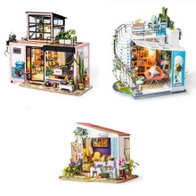 Load image into Gallery viewer, DIY Loft with Furniture Children Adult Miniature Wooden Doll House Model Building Kits