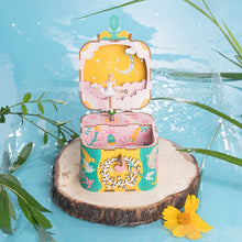 Load image into Gallery viewer, DIY 3D Kitty Ballet Wooden Puzzle Game Assembly Moveable Music Box