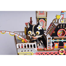 Load image into Gallery viewer, DIY Fishing Kitty Hand Crank Music Box