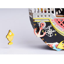 Load image into Gallery viewer, DIY Fishing Kitty Hand Crank Music Box