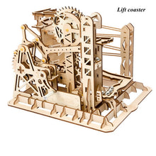 Load image into Gallery viewer, Magic Crash 4 Pieces DIY Magic Gear Drive Ball Crash Game Wooden Model Building Kits
