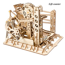 Load image into Gallery viewer, Magic Crash 4 Pieces DIY Magic Gear Drive Ball Crash Game Wooden Model Building Kits
