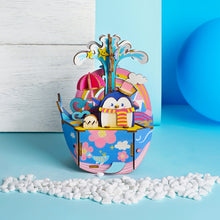 Load image into Gallery viewer, DIY 3D Ocean Park Wooden Puzzle Game Assembly Moveable Music Box