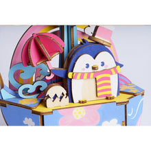 Load image into Gallery viewer, DIY 3D Ocean Park Wooden Puzzle Game Assembly Moveable Music Box