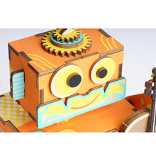 Load image into Gallery viewer, DIY Little Robot Performer Hand Crank Music Box