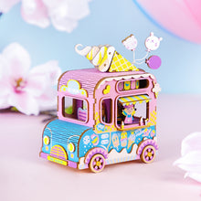 Load image into Gallery viewer, DIY 3D Moving Flavor Wooden Puzzle Game Assembly Moveable Music Box