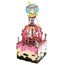 Load image into Gallery viewer, DIY 3D Princess Puzzle Game Assembled Wooden Music Box Toy