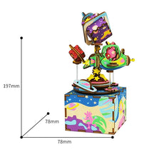 Load image into Gallery viewer, DIY 3D Spaceship Puzzle Game Assembled Wooden Music Box Toy