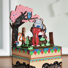 Load image into Gallery viewer, DIY 3D Wooden Carrousel Ferris Wheel Puzzle Game Assembly Rotatable Music Box
