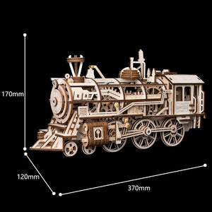 DIY 3D Mechanical Model Wooden Puzzle