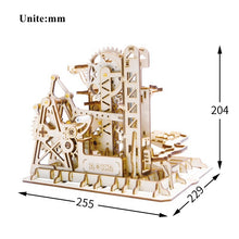 Load image into Gallery viewer, Magic Crash 4 Pieces DIY Magic Gear Drive Ball Crash Game Wooden Model Building Kits