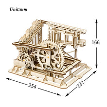 Load image into Gallery viewer, Robotime DIY Cog Coaster Magic Creative Marble Run Game Wooden Model Building Kits