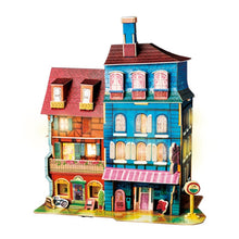 Load image into Gallery viewer, DIY Doll House with Led Light Children Adult Miniature Wooden Model Building Dollhouse