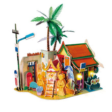Load image into Gallery viewer, DIY Doll House with Led Light Children Adult Miniature Wooden Model Building Dollhouse