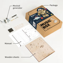 Load image into Gallery viewer, DIY 3D Steampunk Robot Wooden Puzzle Music Box