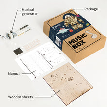Load image into Gallery viewer, DIY 3D Steampunk Robot Wooden Puzzle Music Box