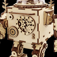 Load image into Gallery viewer, DIY 3D Steampunk Robot Wooden Puzzle Music Box