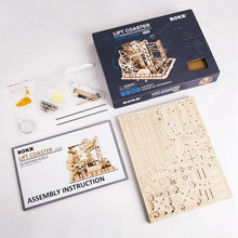Load image into Gallery viewer, Magic Crash DIY Lift Coaster Magic Creative Marble Run Game Wooden Model Building Kits