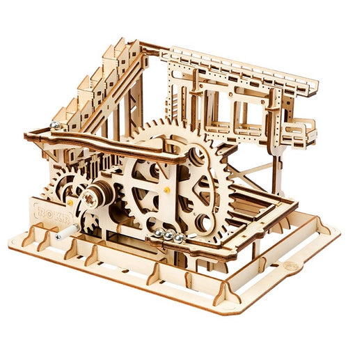 Robotime DIY Cog Coaster Magic Creative Marble Run Game Wooden Model Building Kits