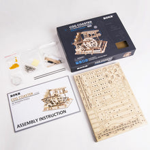 Load image into Gallery viewer, Robotime DIY Cog Coaster Magic Creative Marble Run Game Wooden Model Building Kits