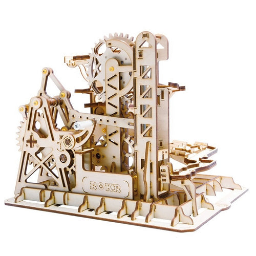 Magic CrashDIY Tower Coaster Magic Creative Marble Run Game Wooden Model Building Kits