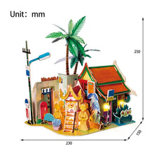 Load image into Gallery viewer, DIY Sunny Chiengmai Doll House with Led Light Children Adult Miniature Wooden Model Building Dollhouse