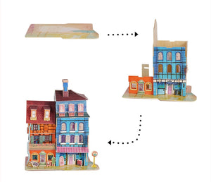 DIY Lost in Colmar Doll House with Led Light Children Adult Miniature Wooden Model Building Dollhouse
