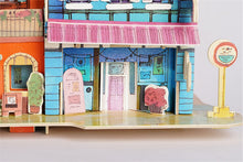 Load image into Gallery viewer, DIY Lost in Colmar Doll House with Led Light Children Adult Miniature Wooden Model Building Dollhouse